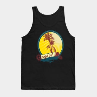 Tropical Palm Surfer Tank Top